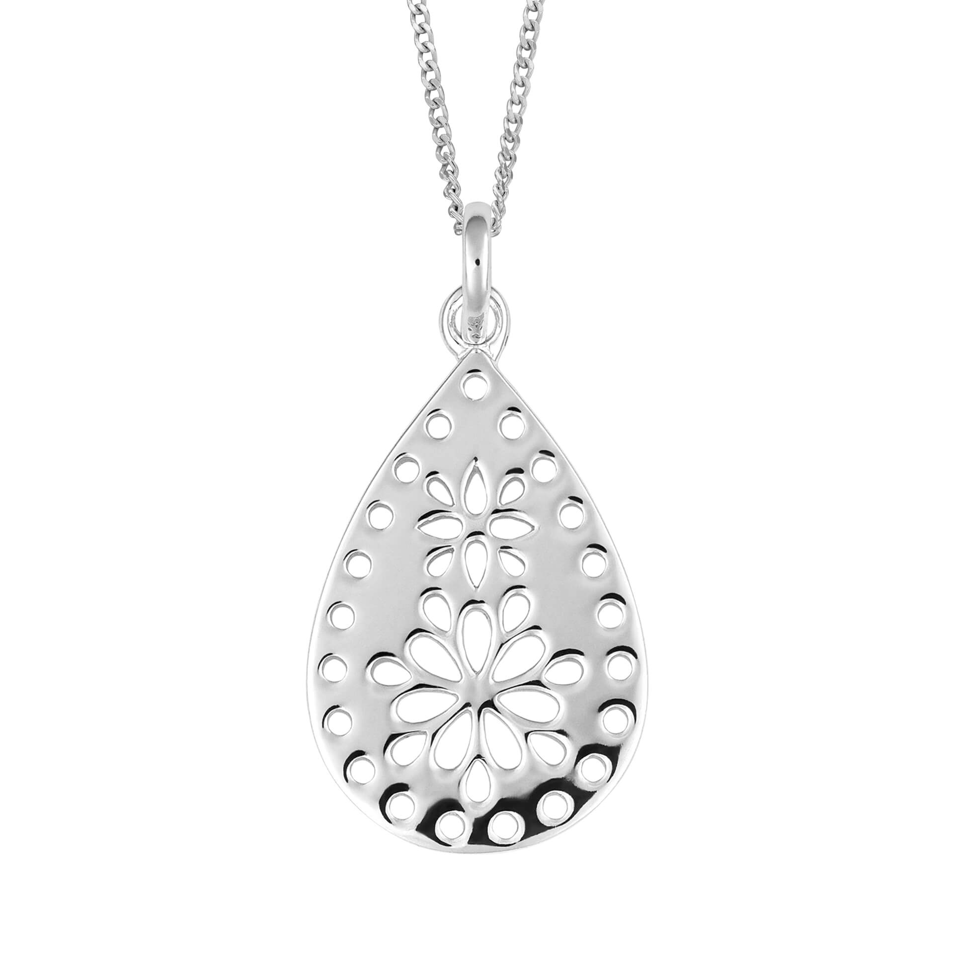 Cut Out Lace Pattern Pendant
