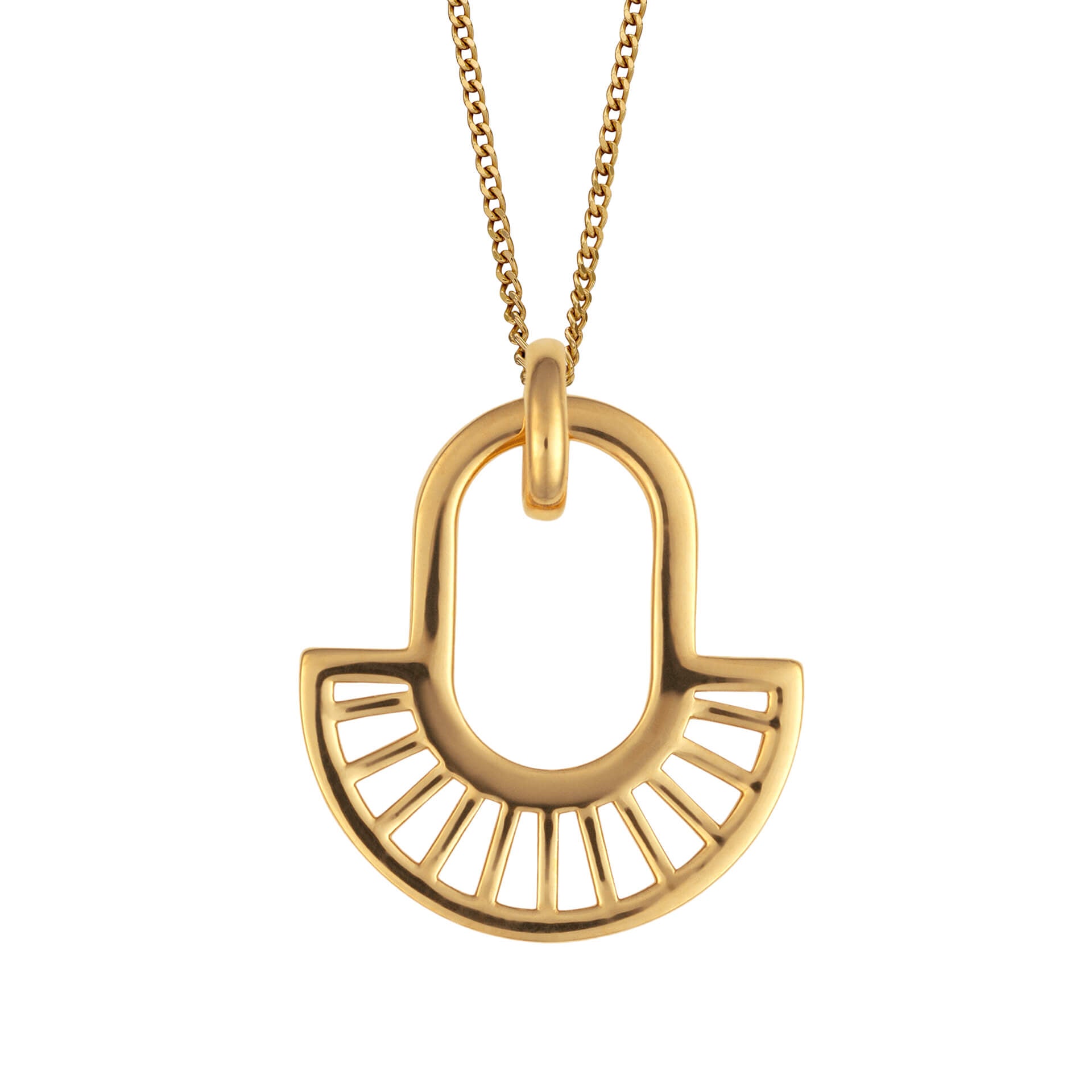 Geometric Fan Drop Pendant