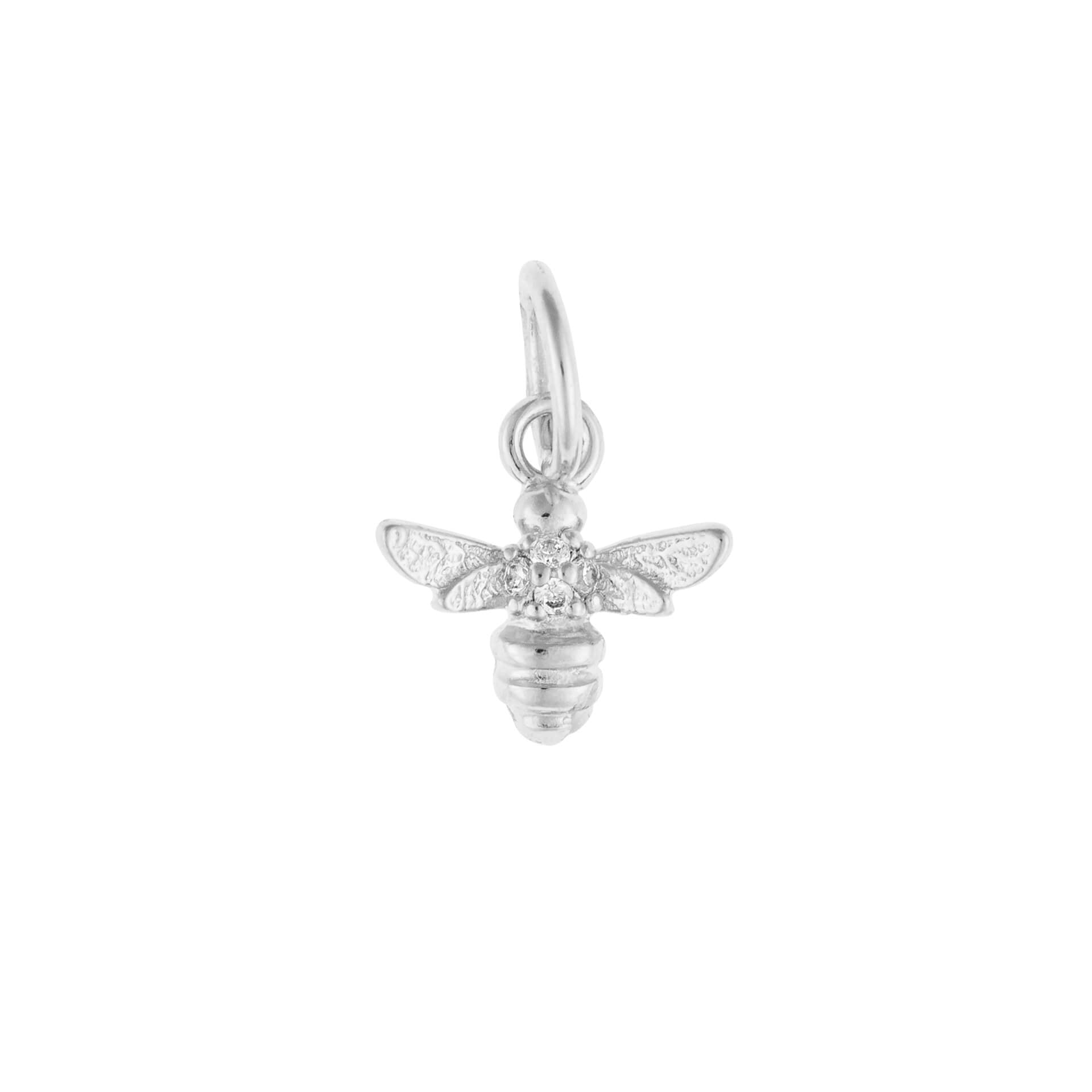Bee Pendant Charm with Cubic Zirconia