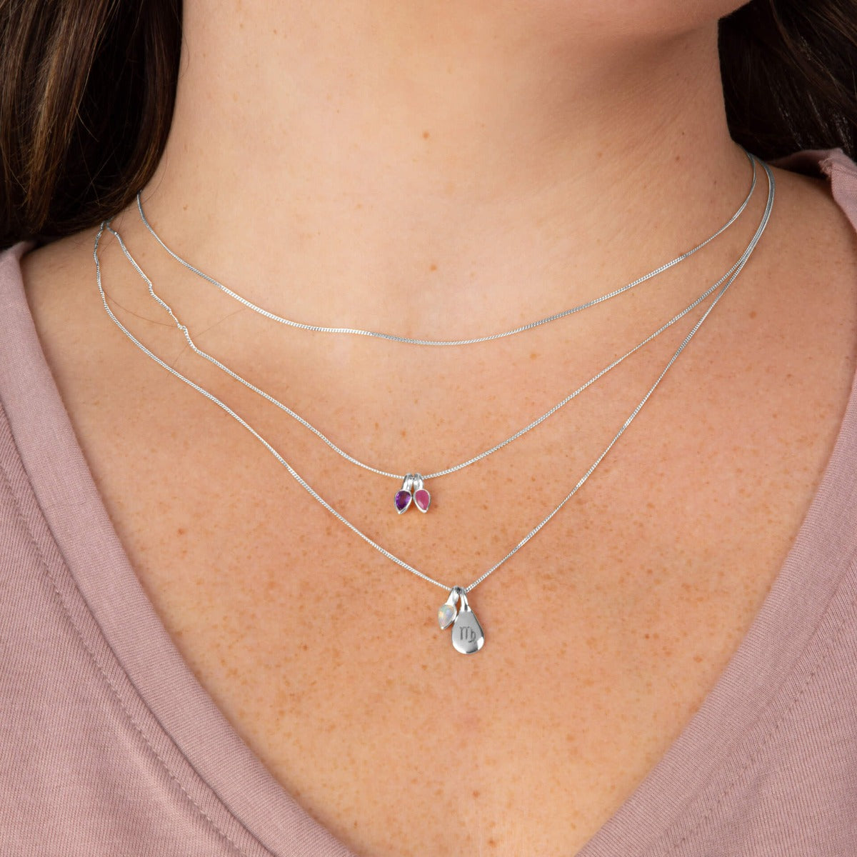 Droplet Shaped Engravable Tag Pendant