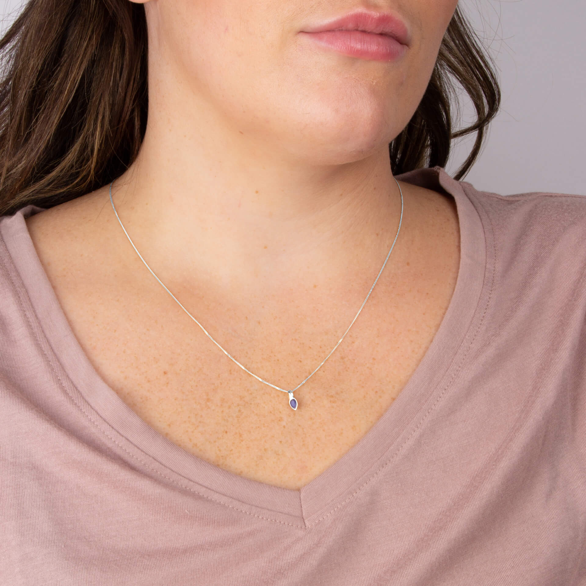 Semi-Precious Birthstone Pendant
