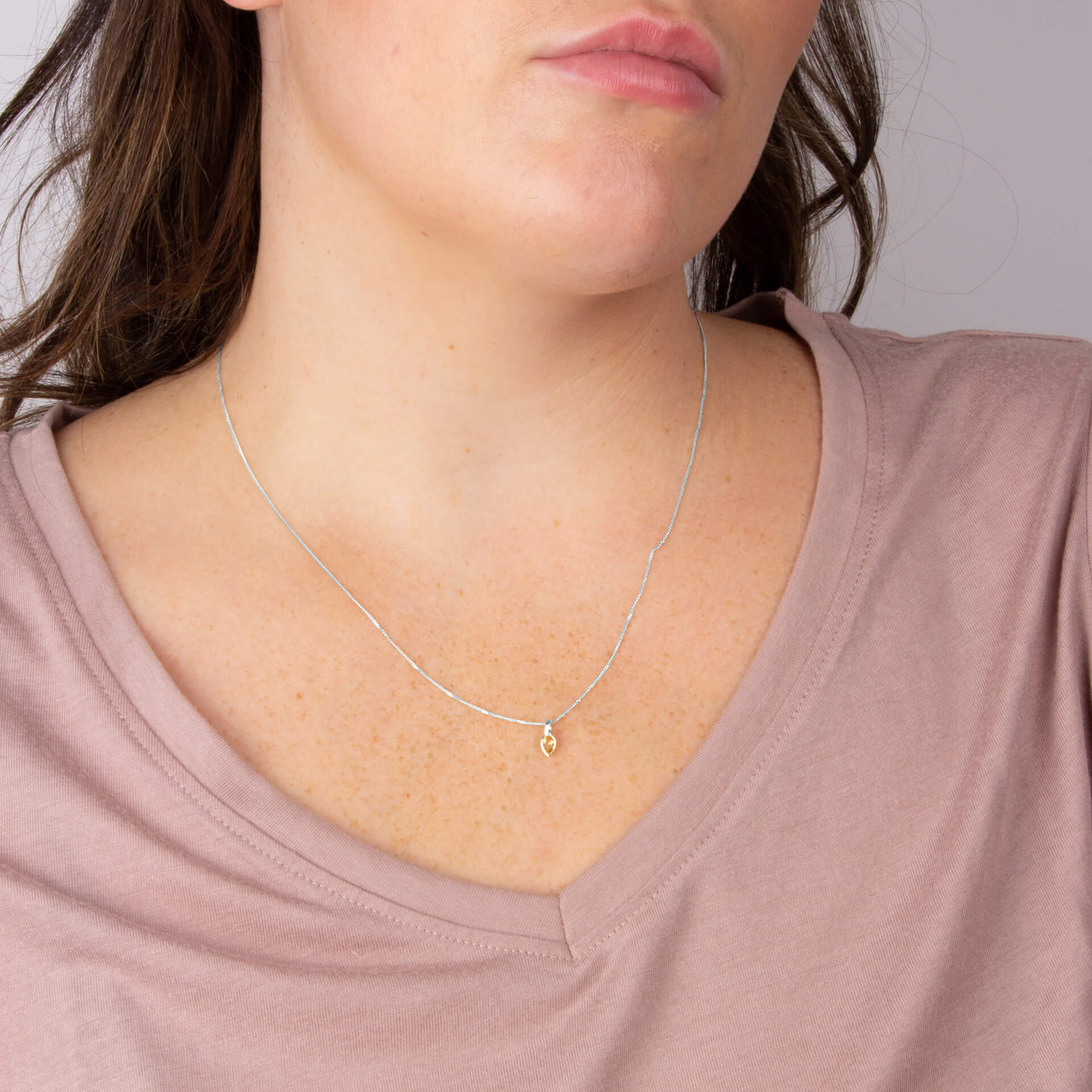 Semi-Precious Birthstone Pendant