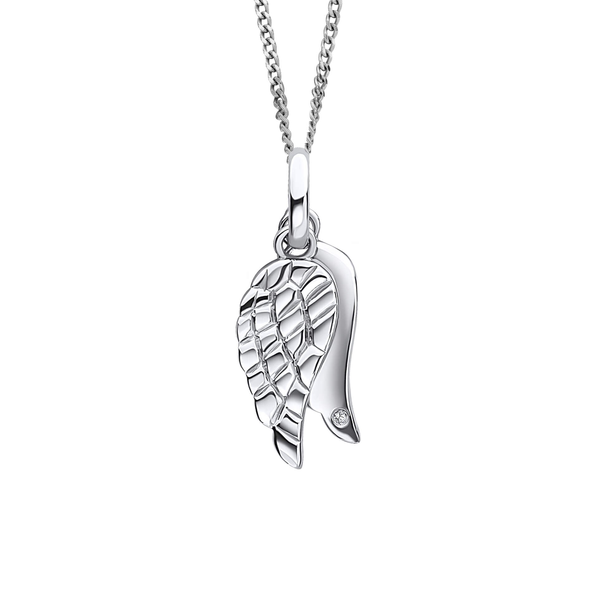 Wings Pendant with Diamond