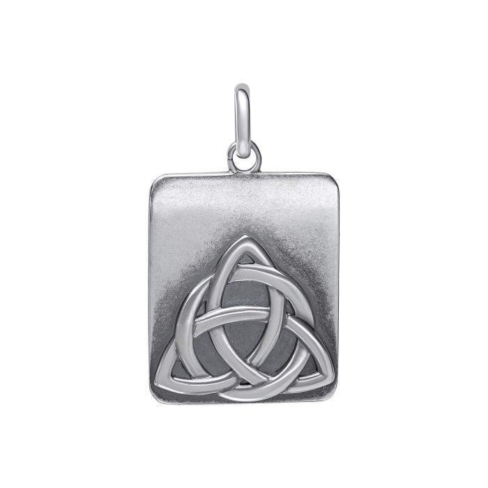 Oxidized Rectangular Trinity Pendant