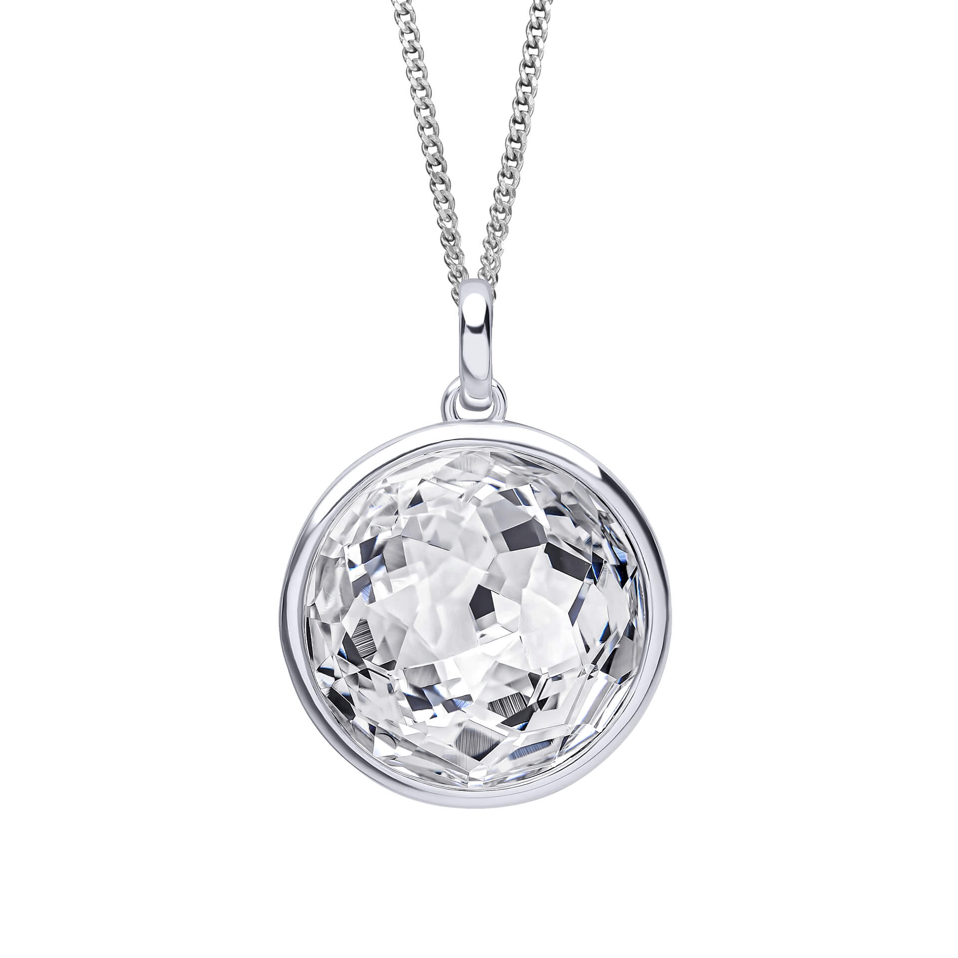 Rose Cut Crystal Pendant