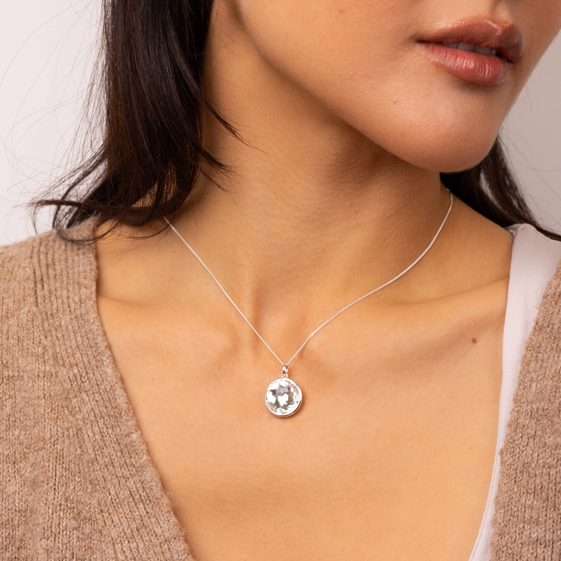 Rose Cut Crystal Pendant