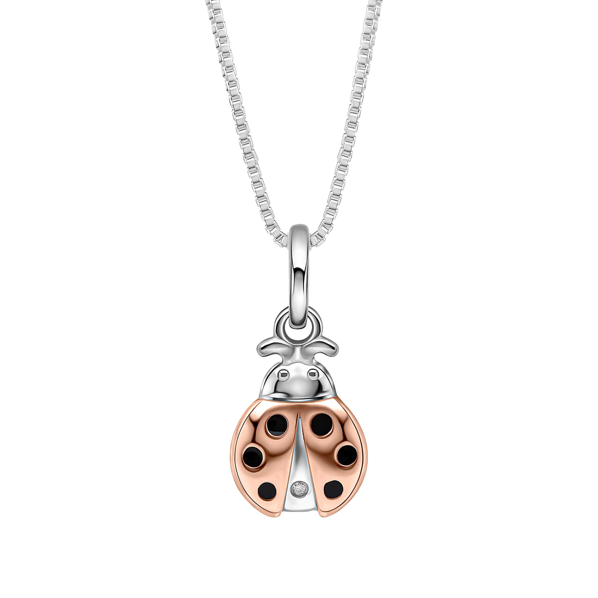 Ladybird Pendant with Diamond