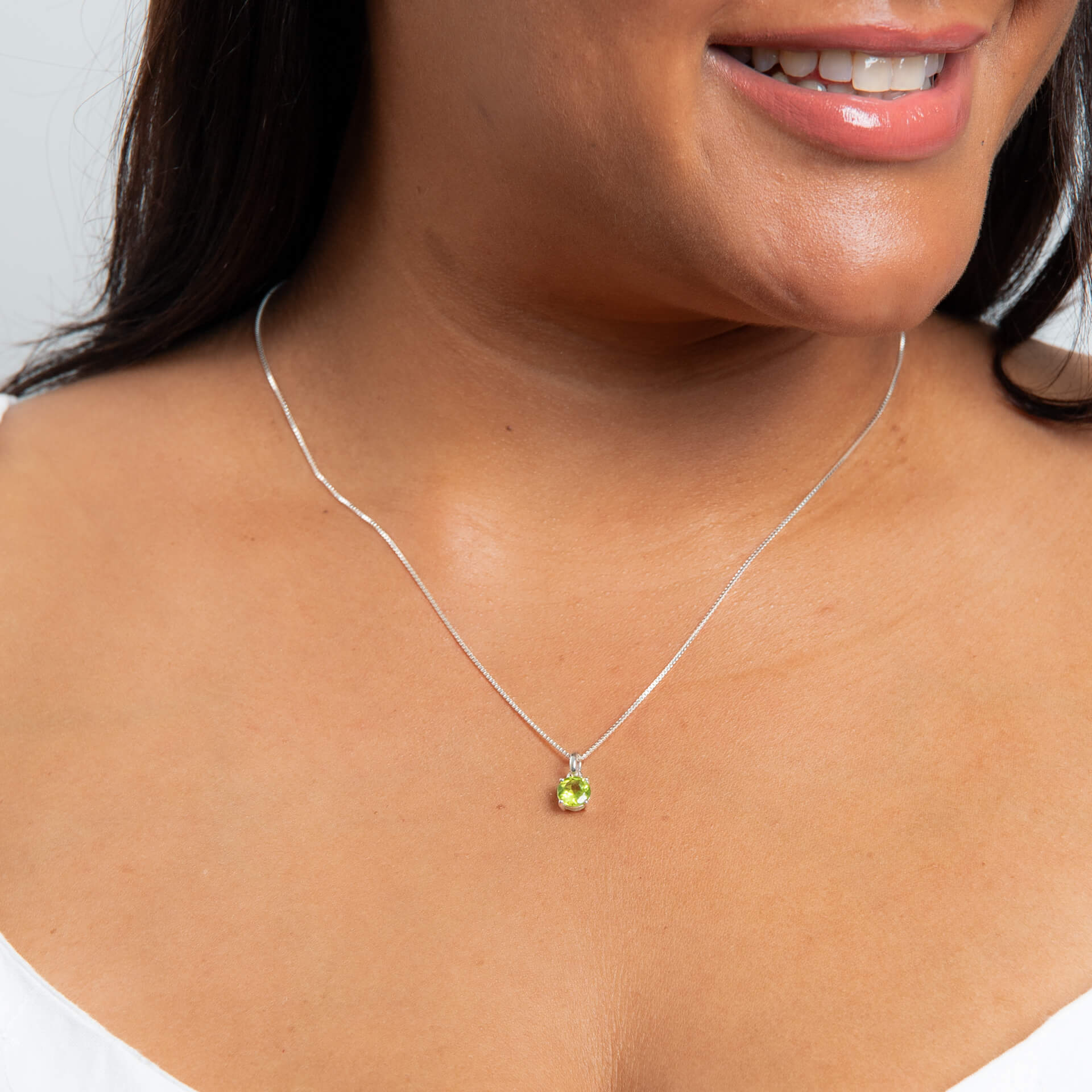 Round Semi Precious Pendant