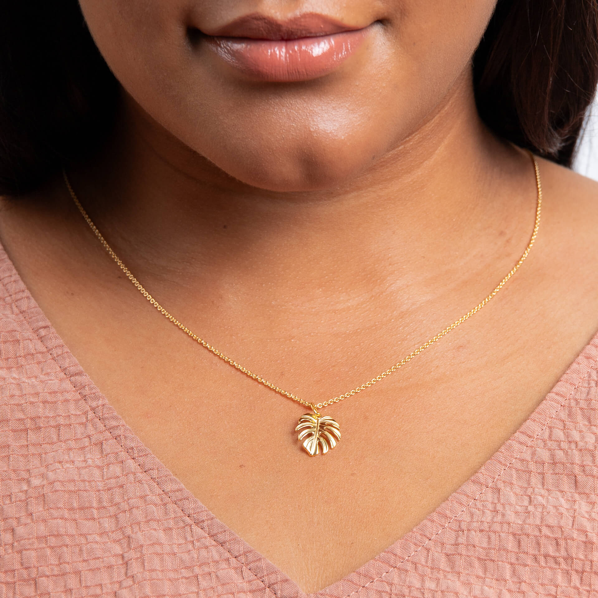 Monstera Leaf Pendant