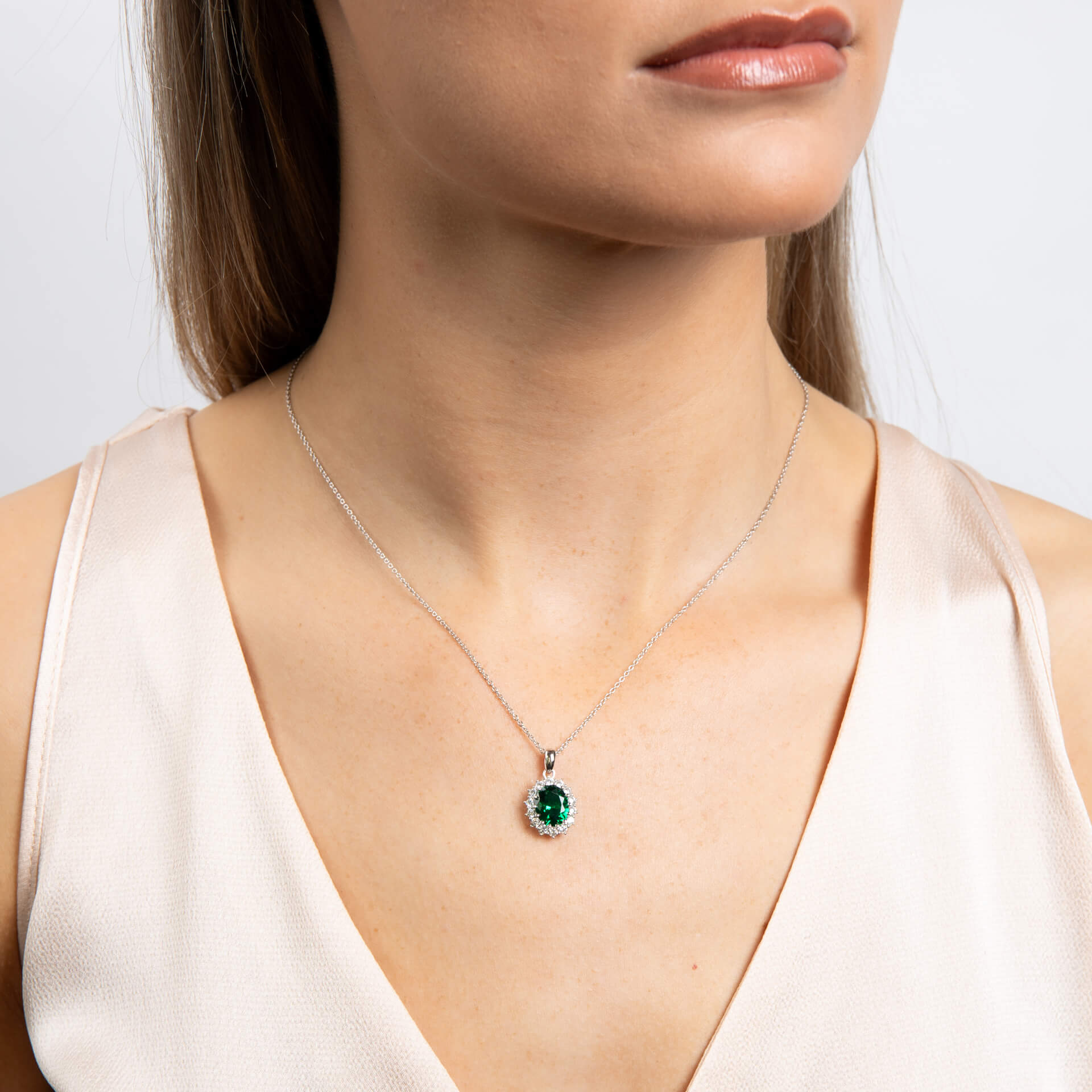 Oval Pendant with Surround