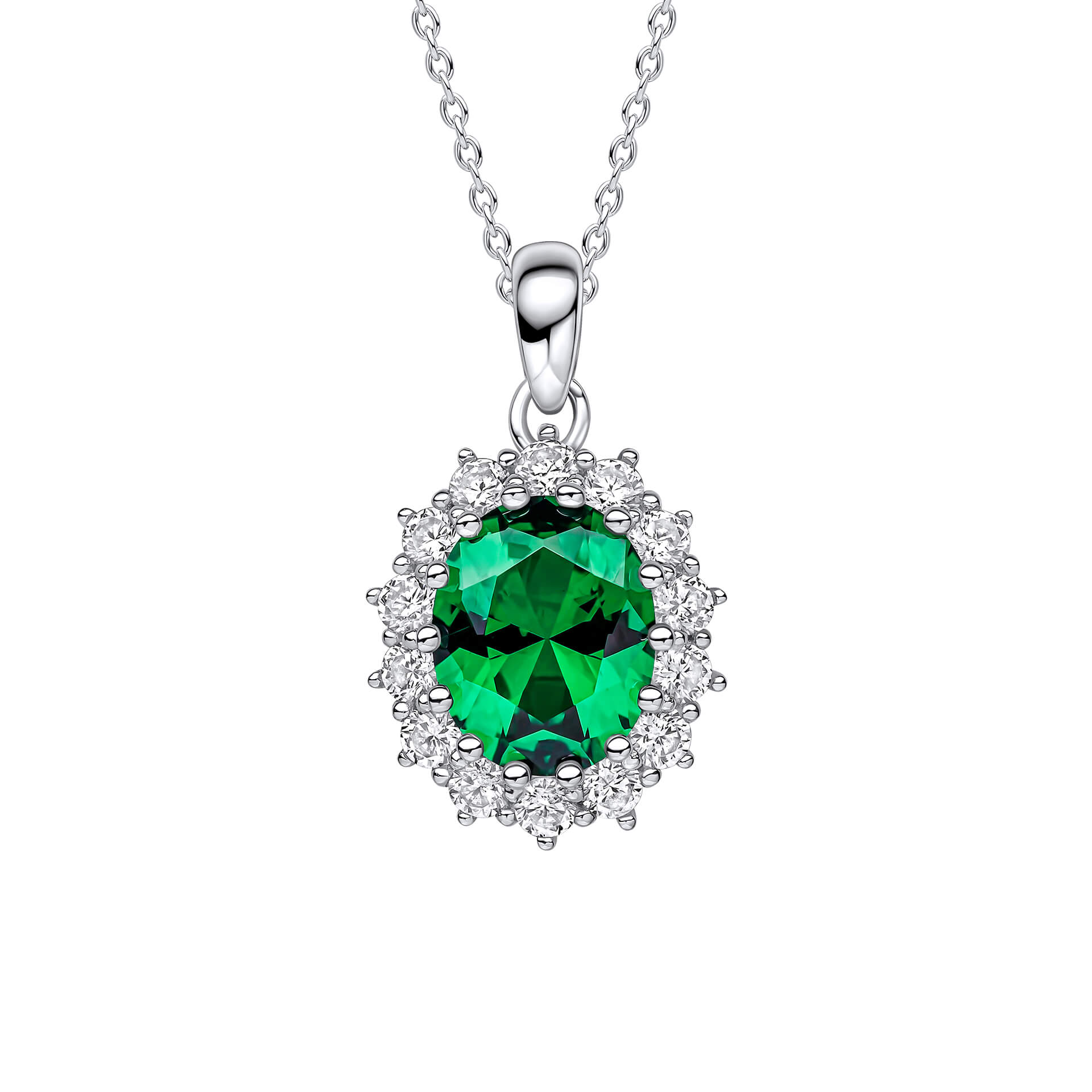 Oval Pendant with Surround