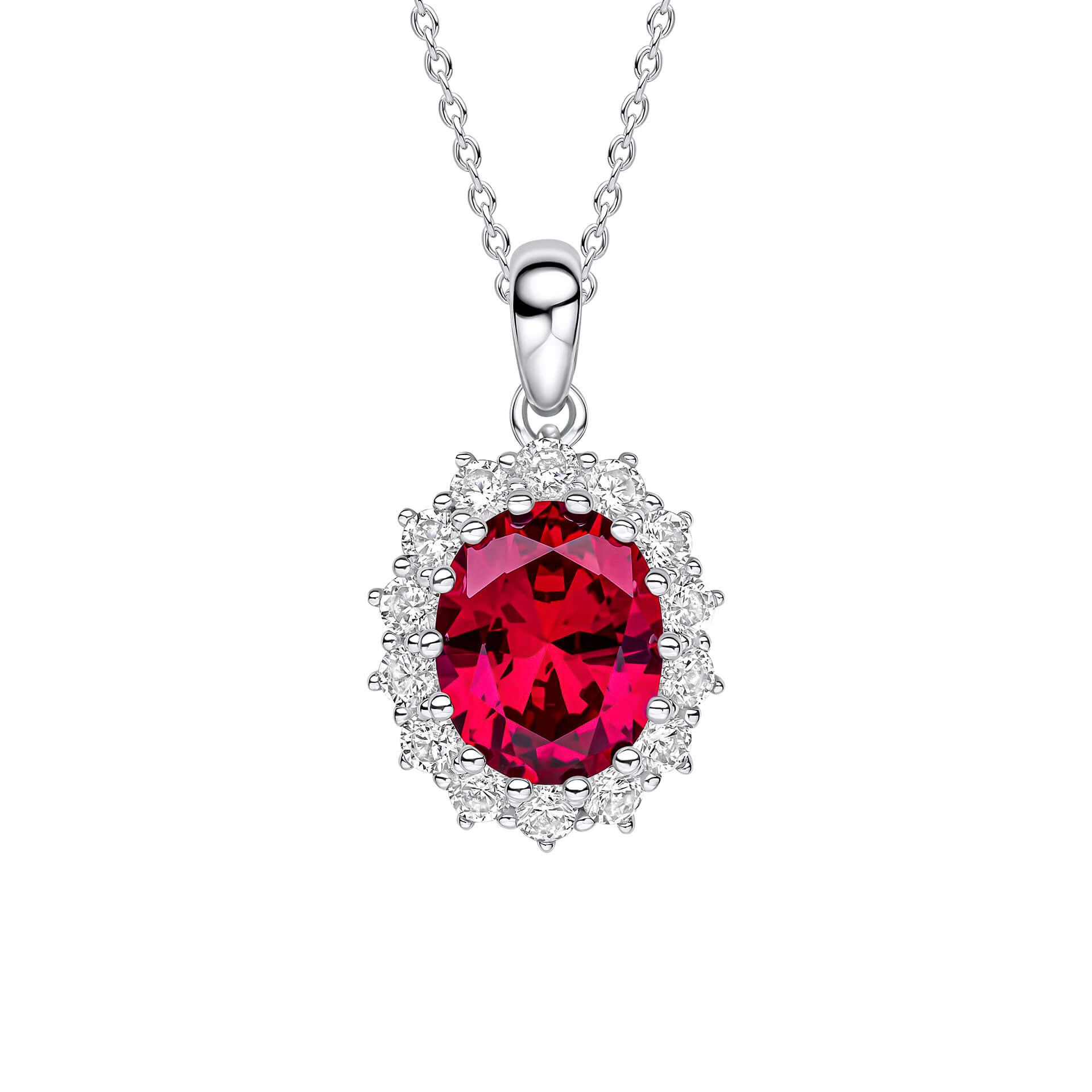 Oval Pendant with Surround