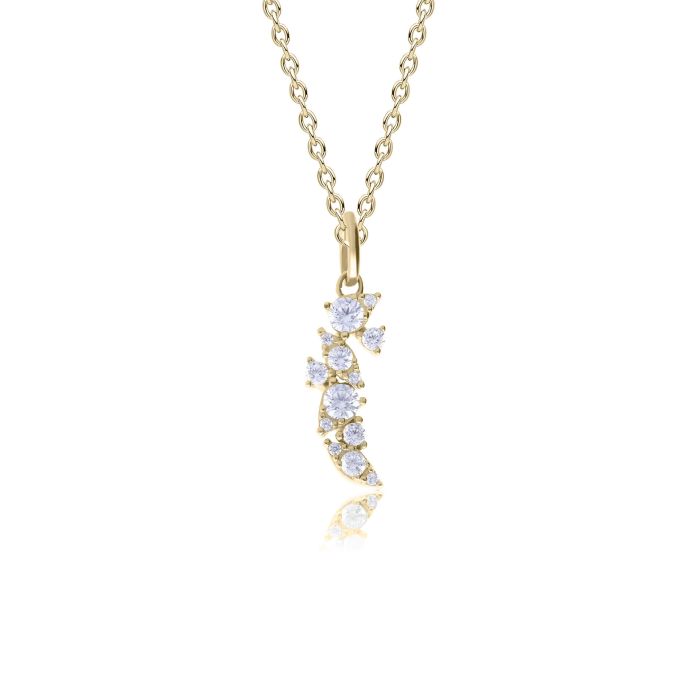 Cluster Zirconia Drop Pendant