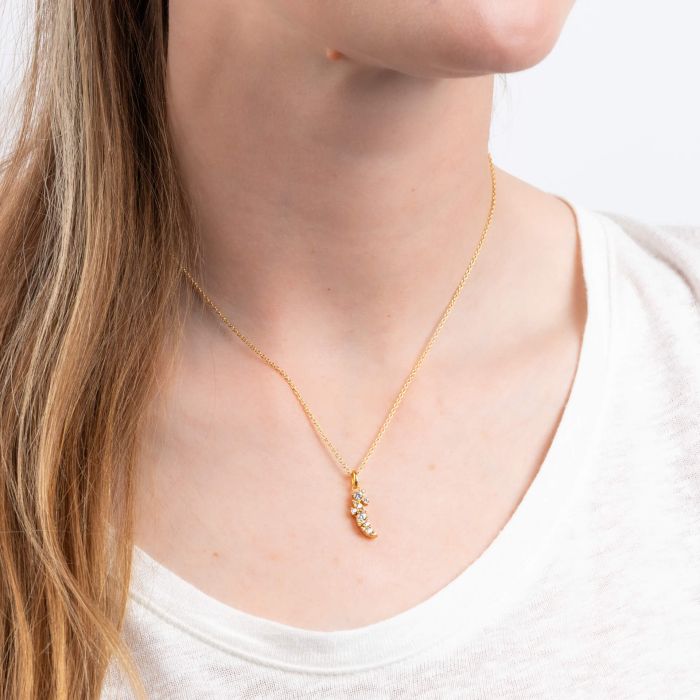 Cluster Zirconia Drop Pendant