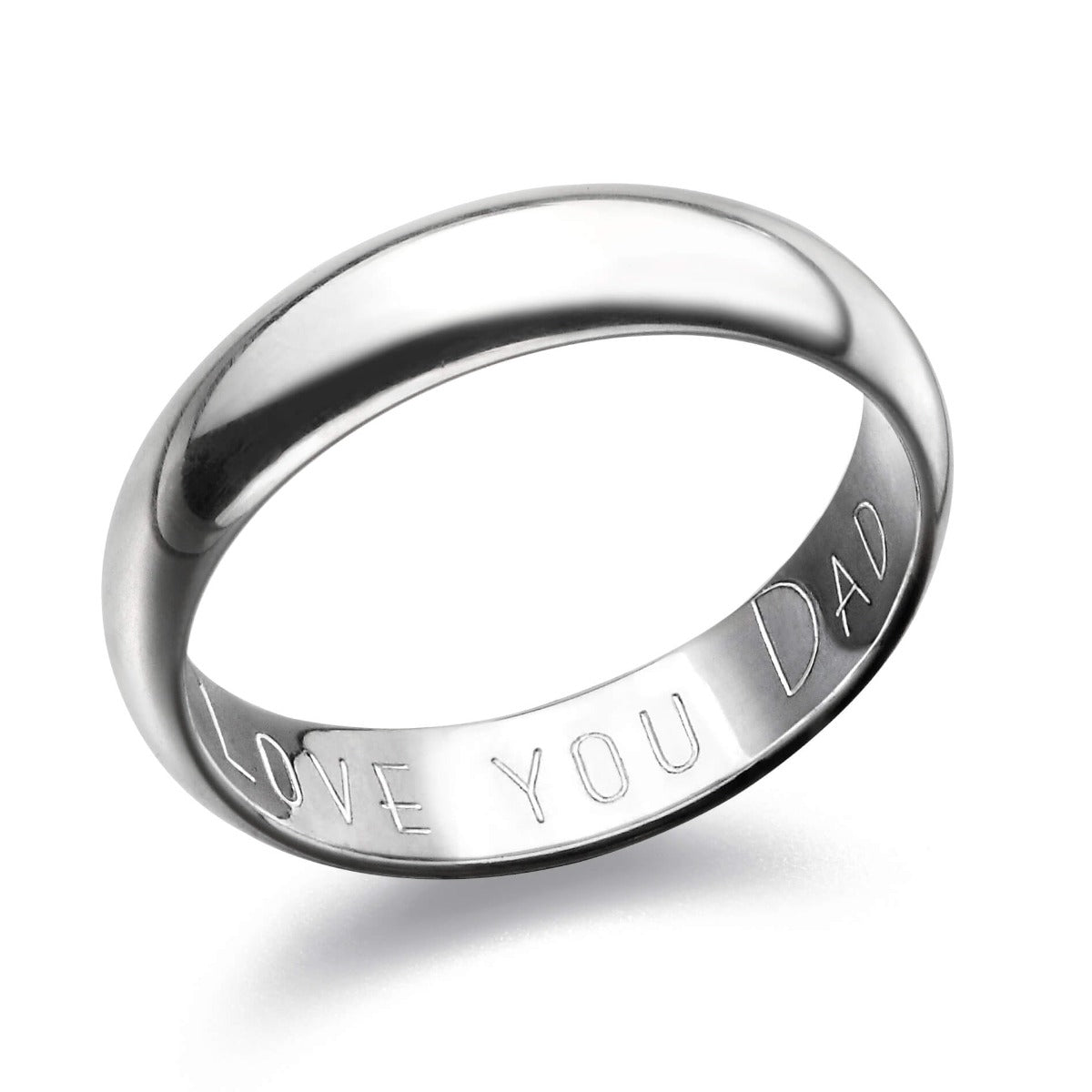 4mm Curved Band Ring
