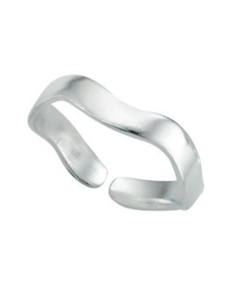 Wavy Band Toe Ring