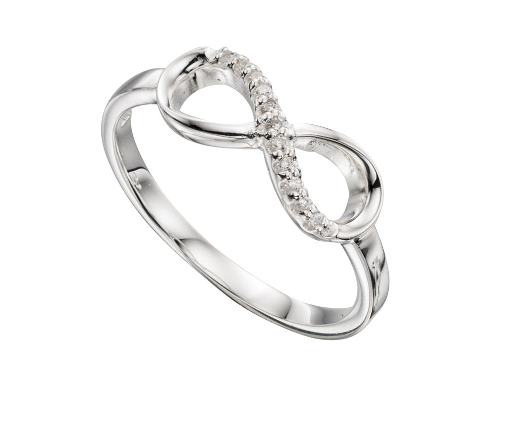 CZ Infinity Ring
