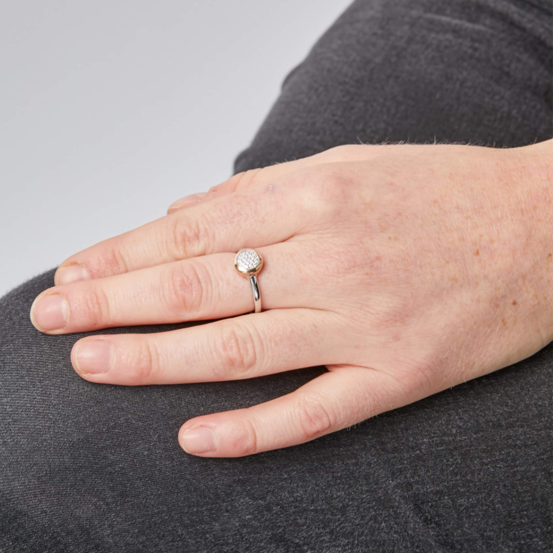 Pave CZ Ring with Surround