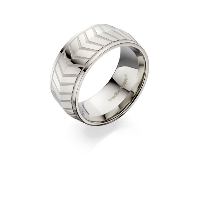 Chevron Pattern Band Ring