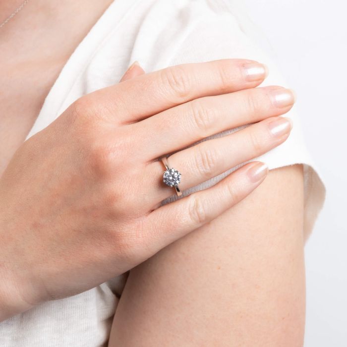 Six Claw Carat Ring