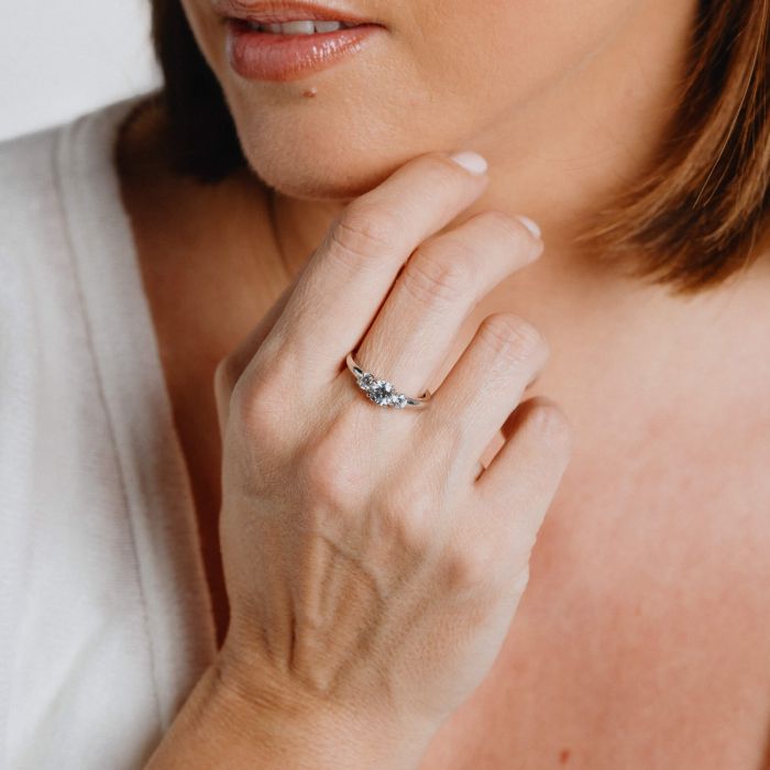 Claw Set Trilogy Ring