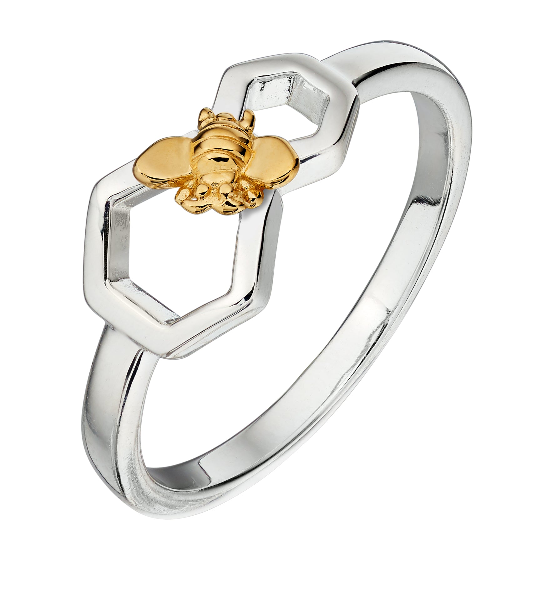 Bee and Honeycomb Ring