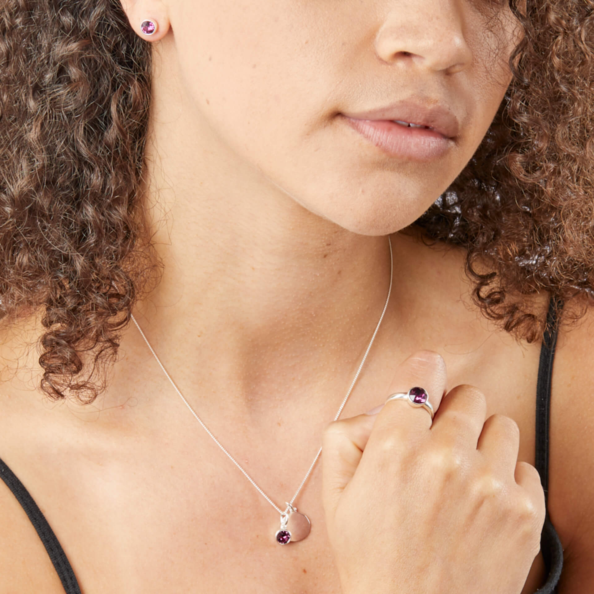 Crystal Birthstone Ring