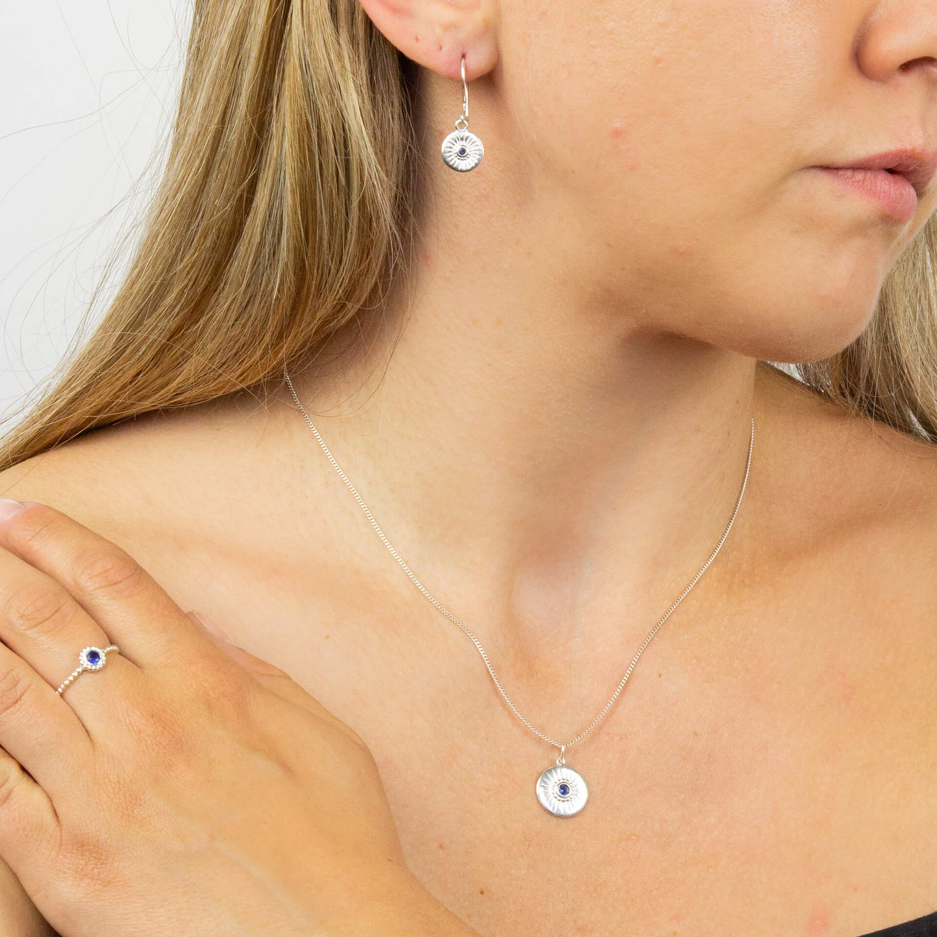 Diamond Cut Disc Pendant