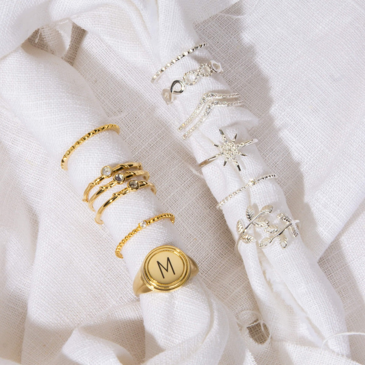 Studded Textured Ring