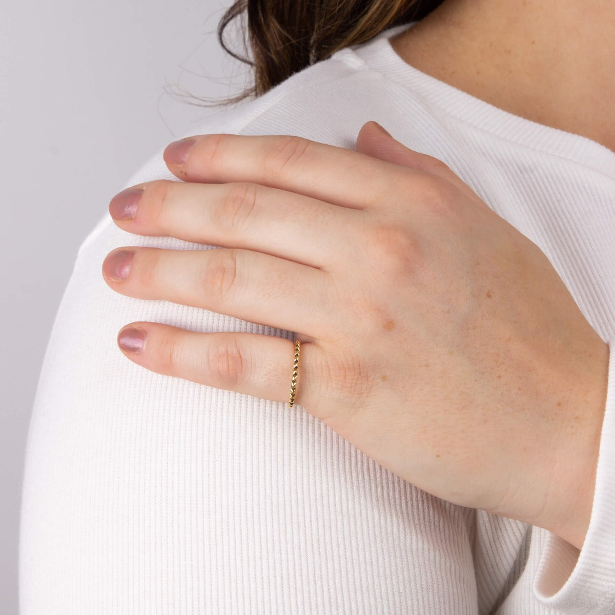 Studded Textured Ring
