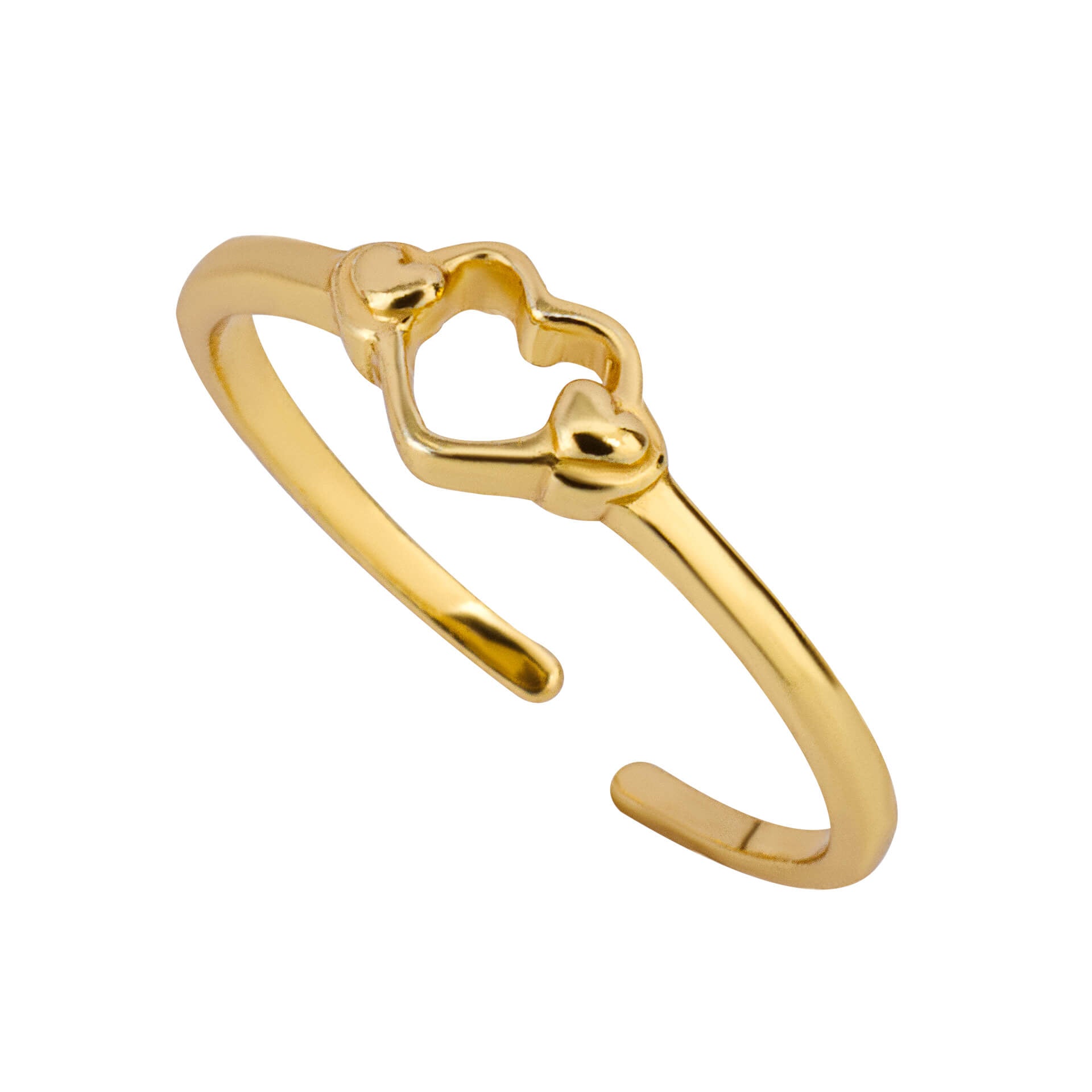 Open Heart Toe Ring