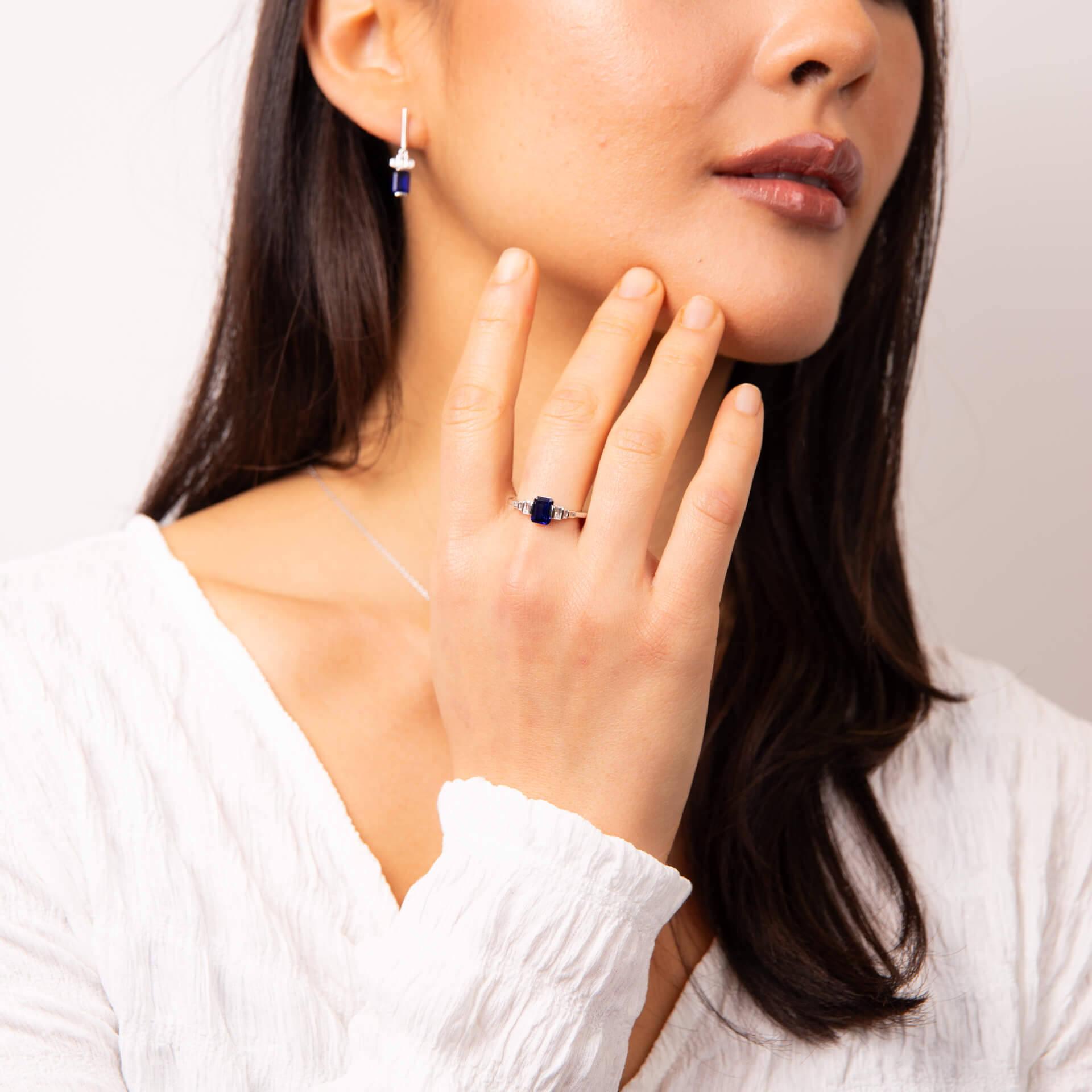 Emerald Cut Zirconia Ring