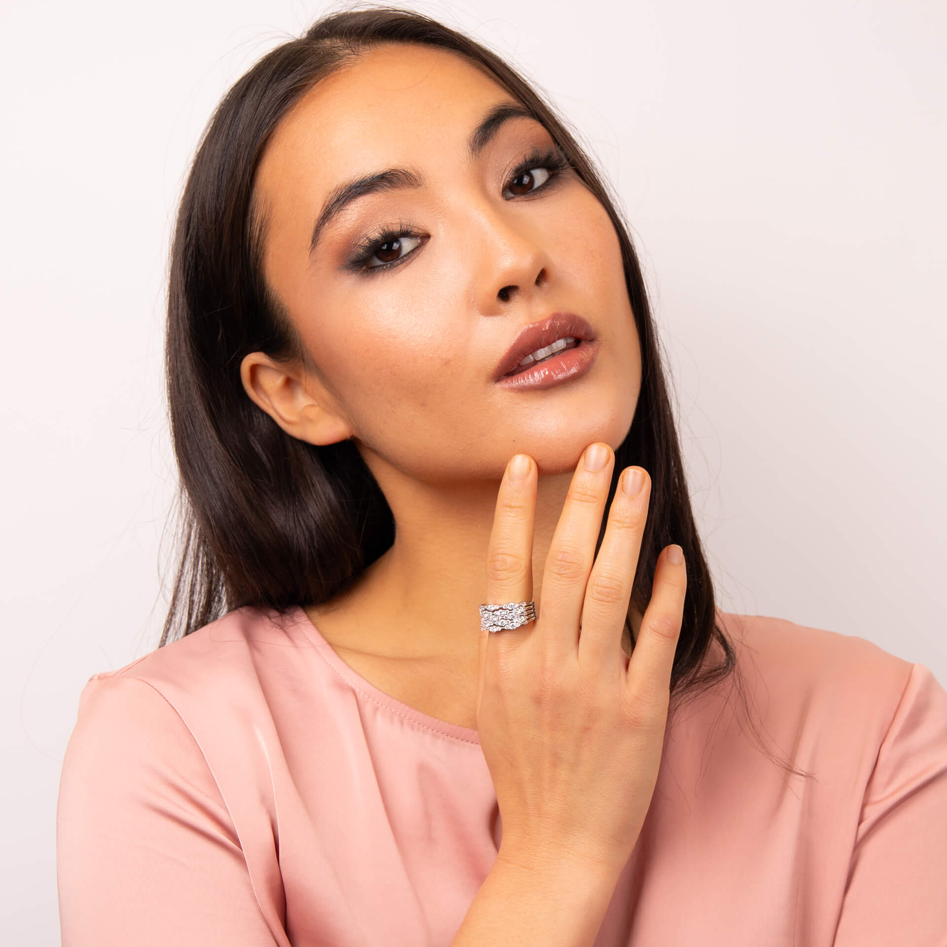 Statement Zirconia Cluster Ring