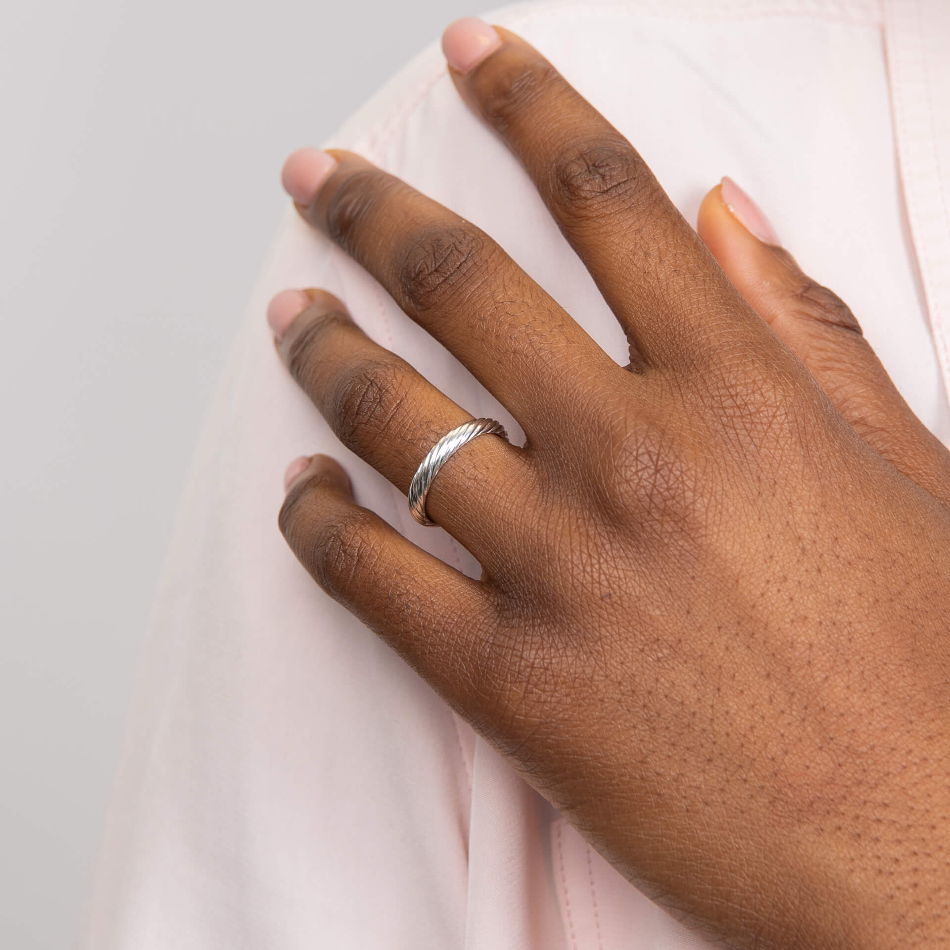 Twisted Rope Textured Ring