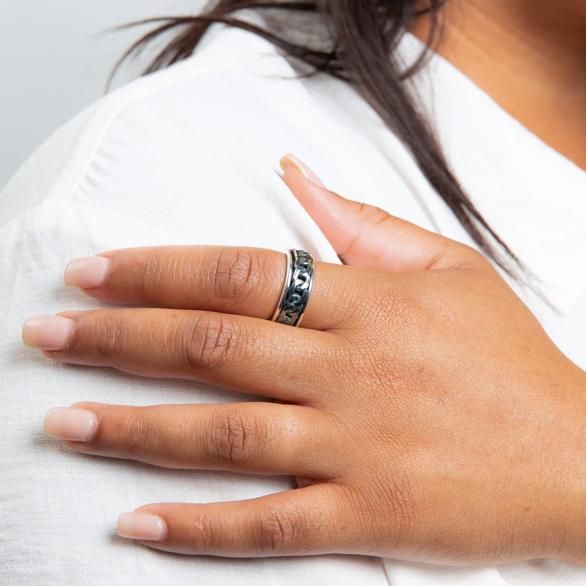Chain Spinner Ring