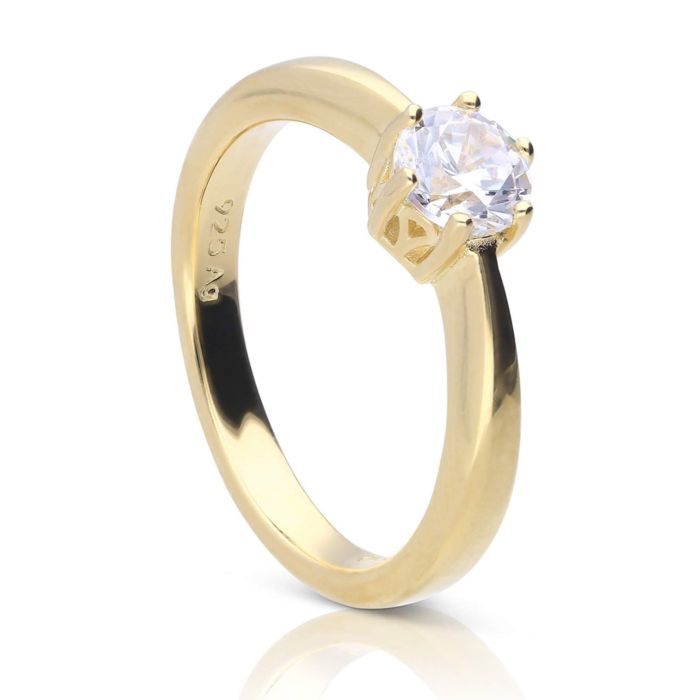 Six Claw Carat Ring