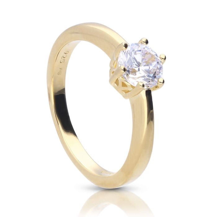 Six Claw Carat Ring