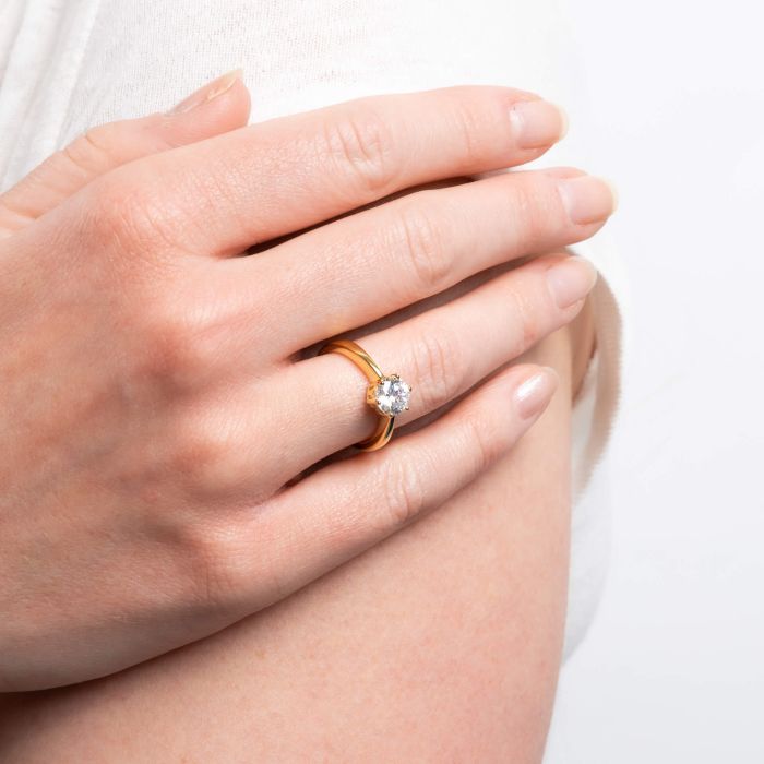 Six Claw Carat Ring