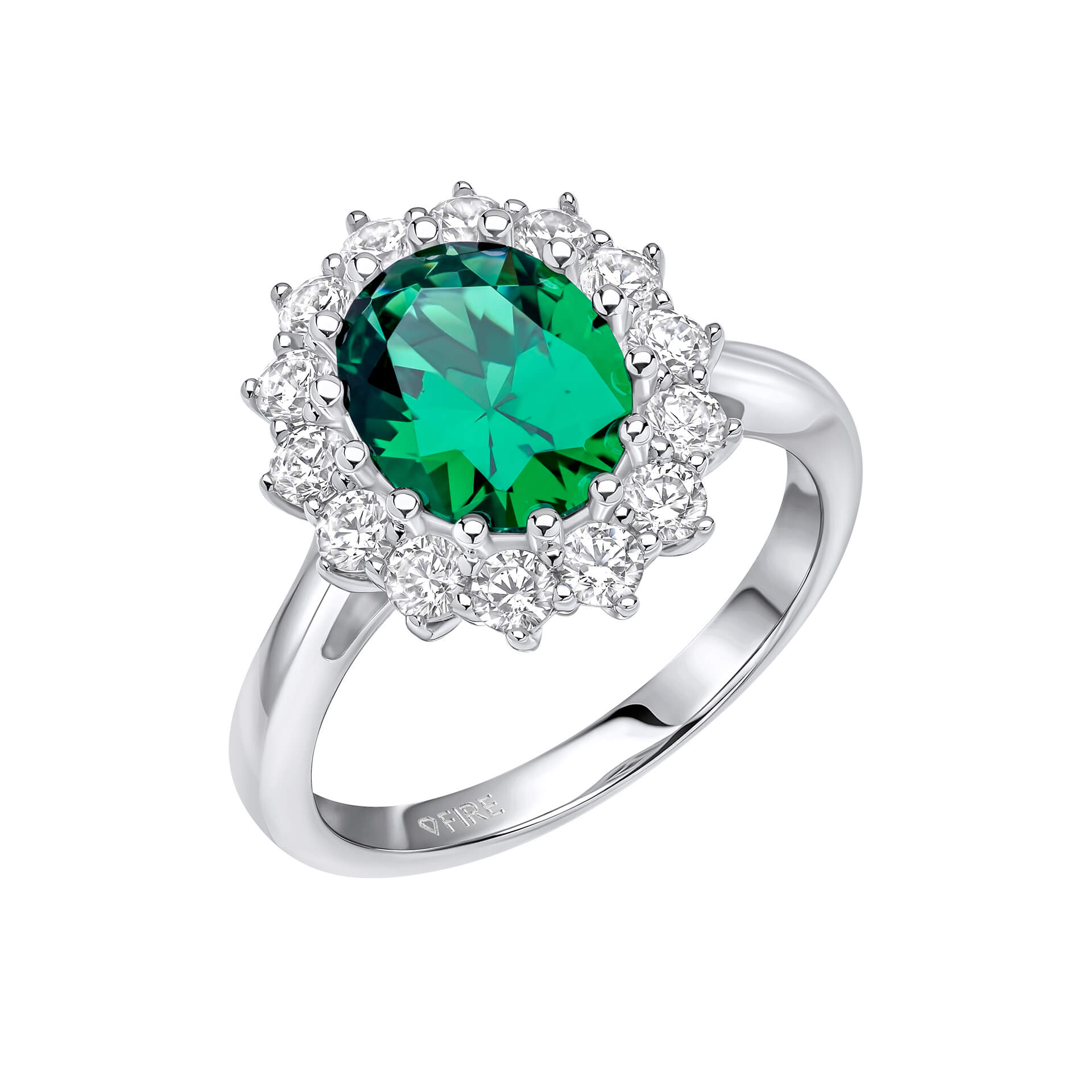 Oval Ring with Surround