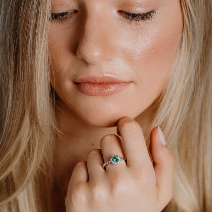 Round Colour Zirconia Ring
