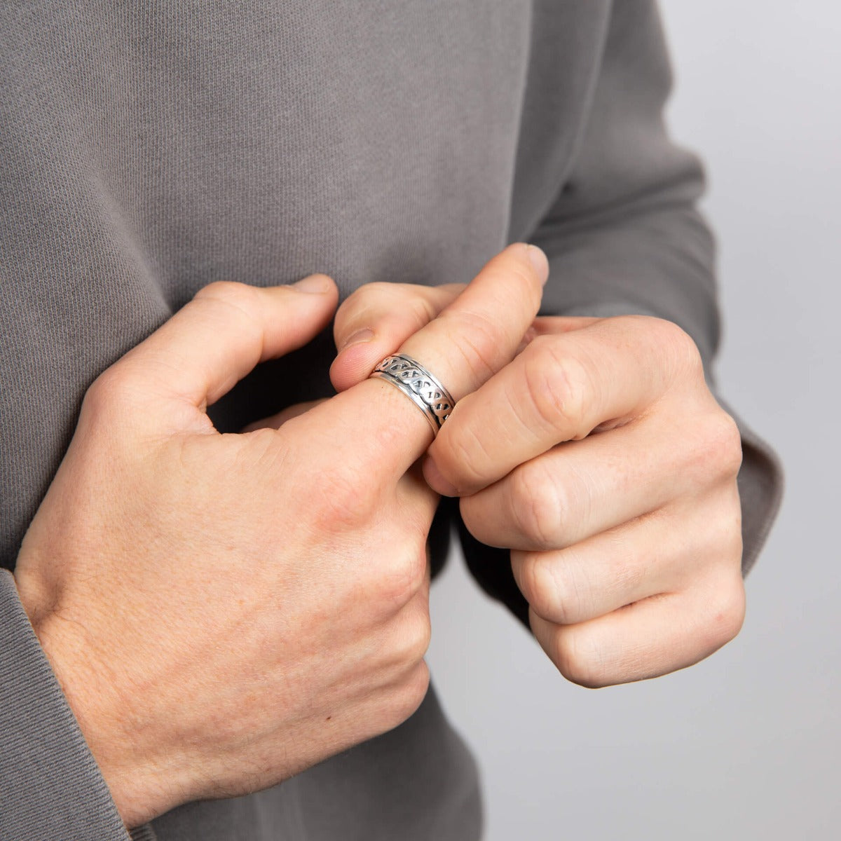 Celtic Design Spinner Ring