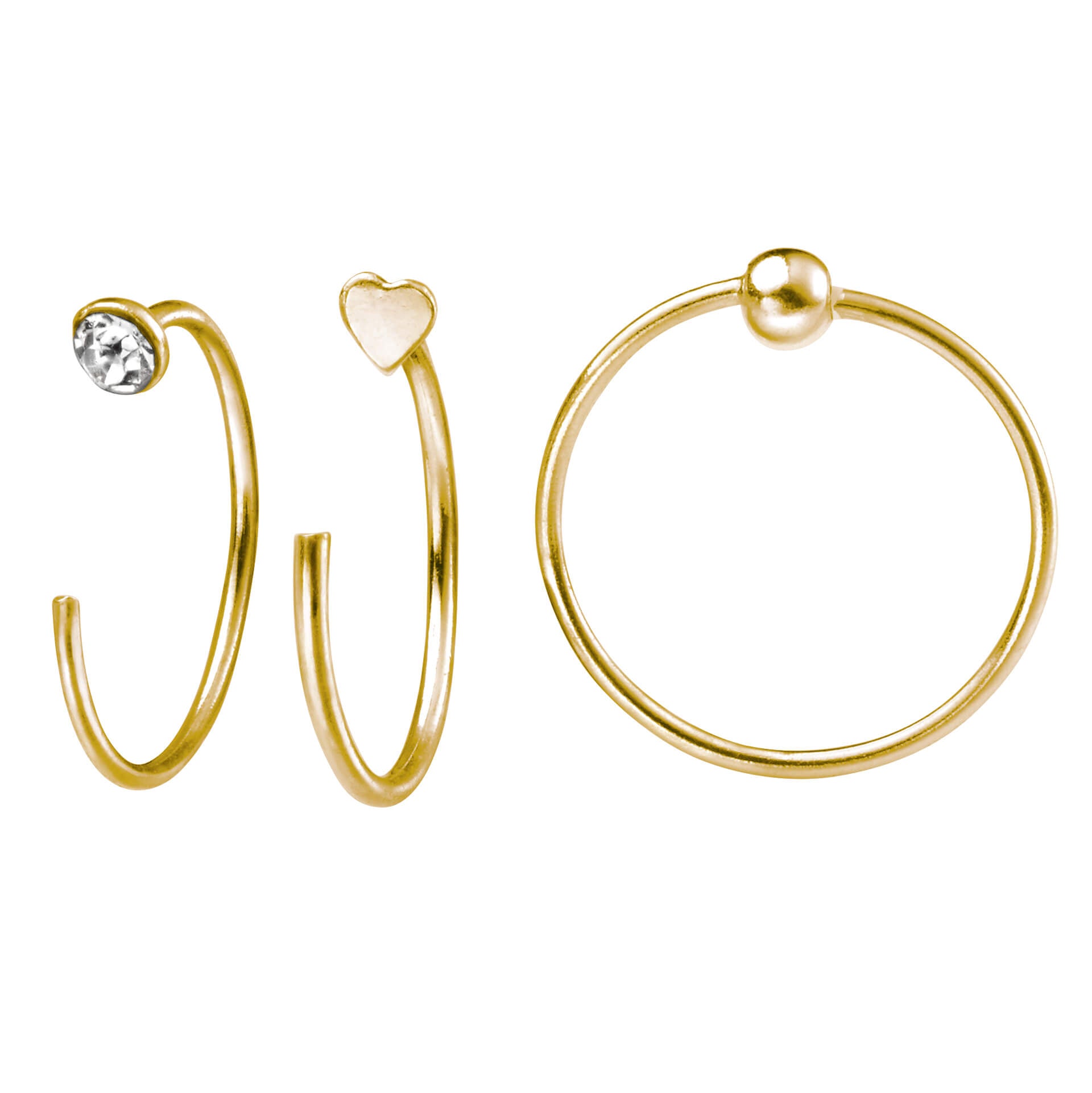 Set of 6 Nose Rings