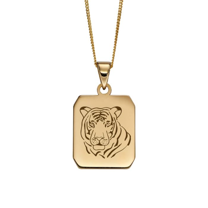 Rectangular Dog Tag Pendant