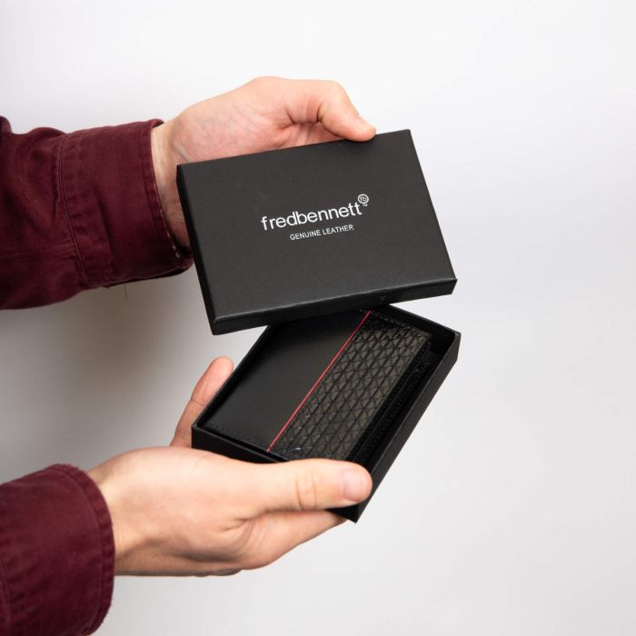 Black Leather Card Holder