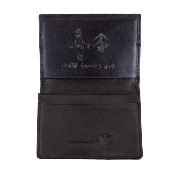 Black Leather Card Holder