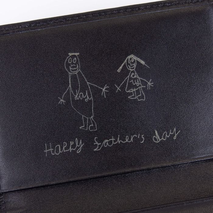 Black Leather Card Holder