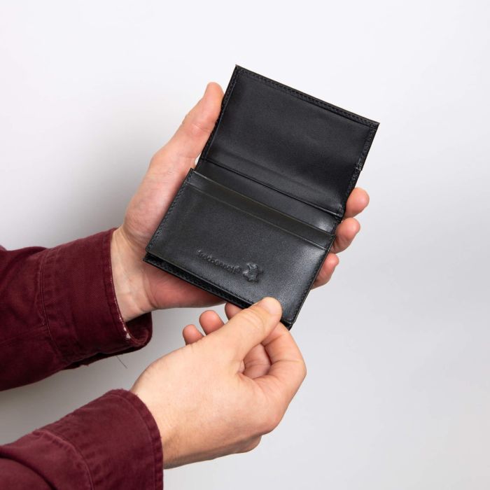 Black Leather Card Holder