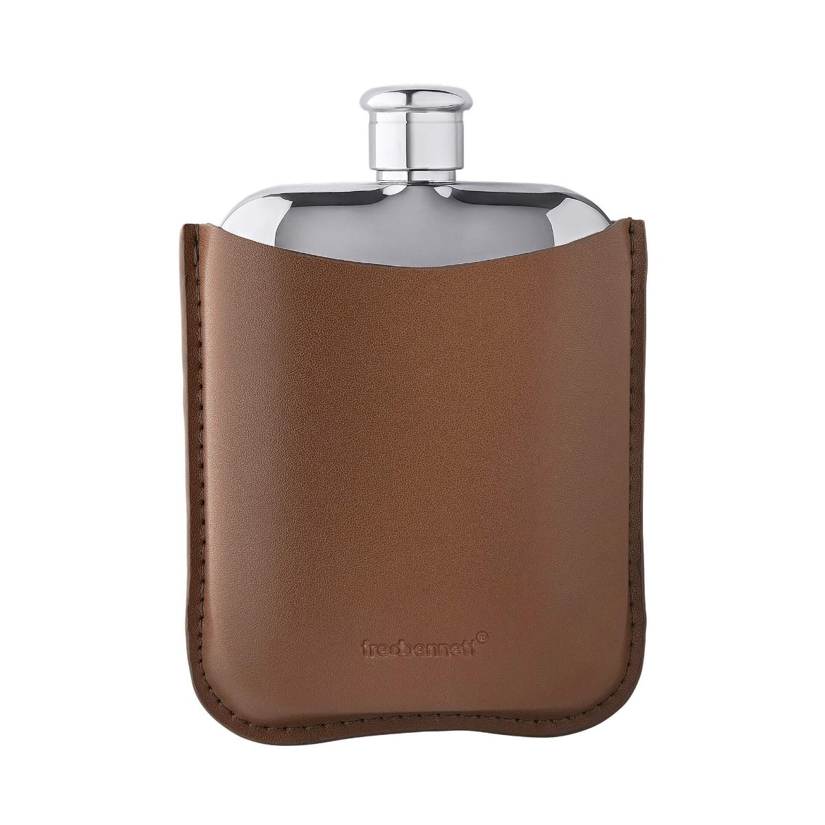 Hip Flask with Leather Sleeve