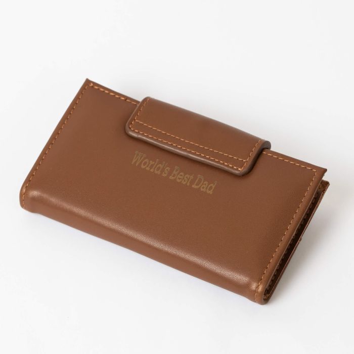 Brown Leather and Stainless Steel Travel Manicure Set