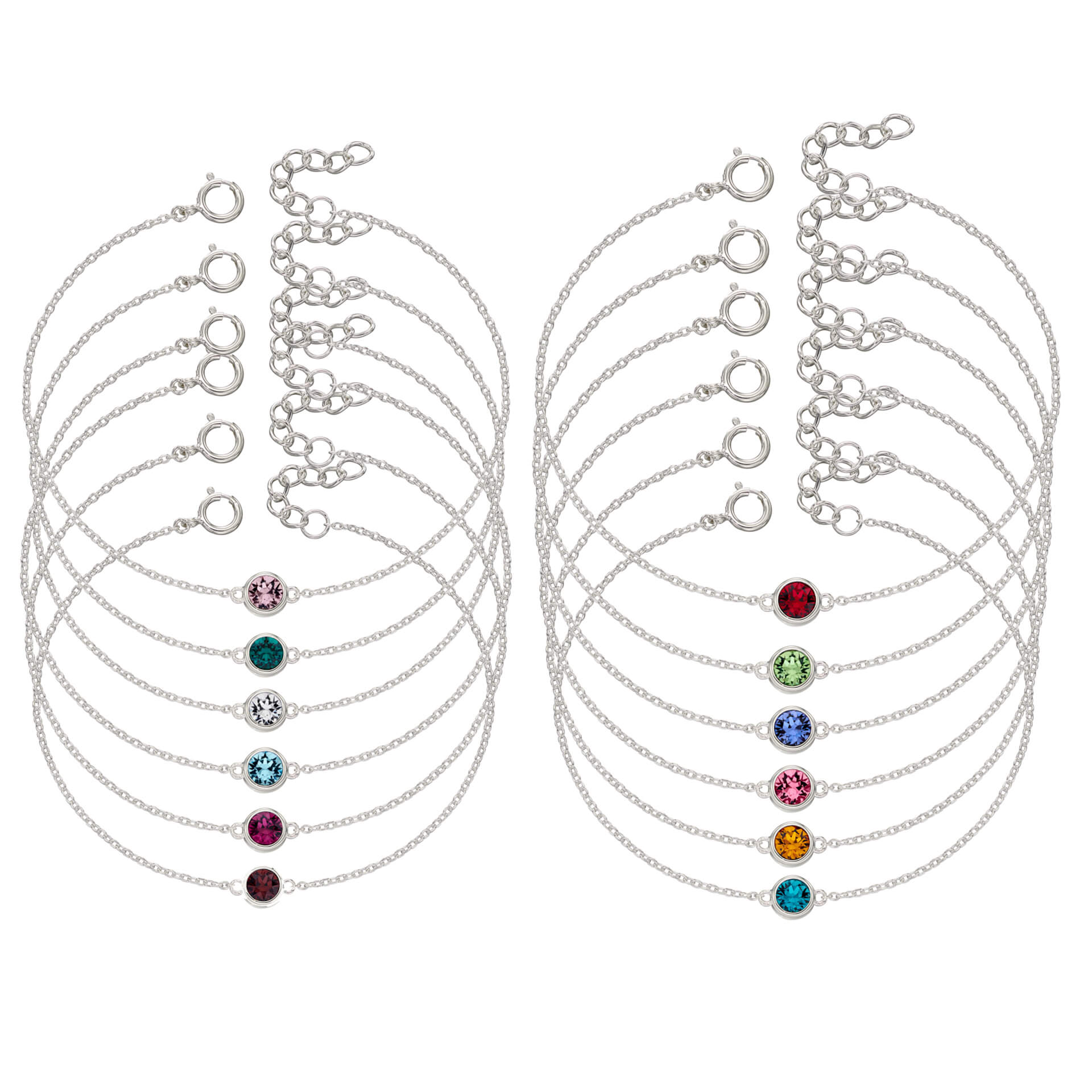Crystal Birthstone Bracelet Pack